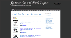 Desktop Screenshot of gardnerautorepair.com